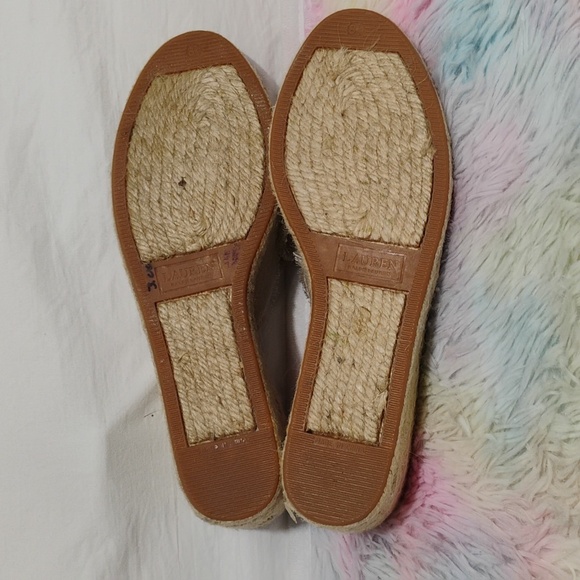 NWOT Lauren Ralph Lauren Carlynda Espadrille Wedge Sandals Sz.8.5 - Picture 8 of 10